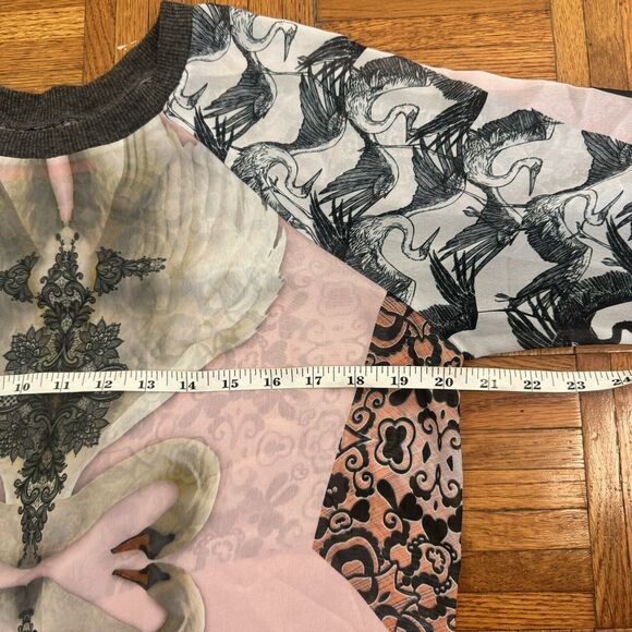 Vintage Clover Canyon USA Shear Blouse w/Long Sleeve Women’s - Picture 9 of 11